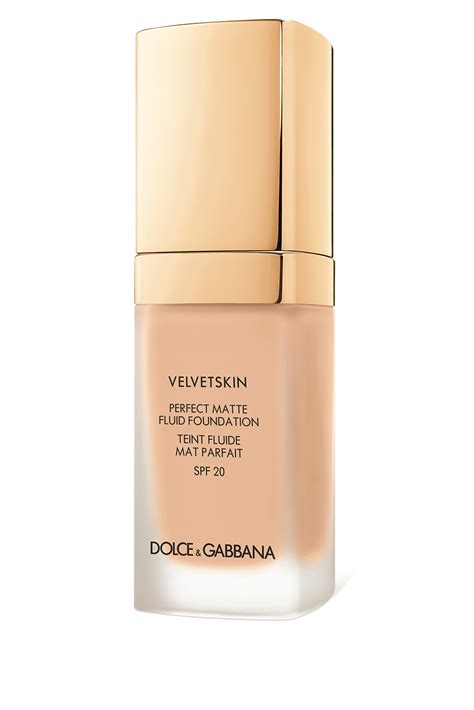 dolce & gabbana velvet skin perfect matte fluid foundation|d&g online shopping.